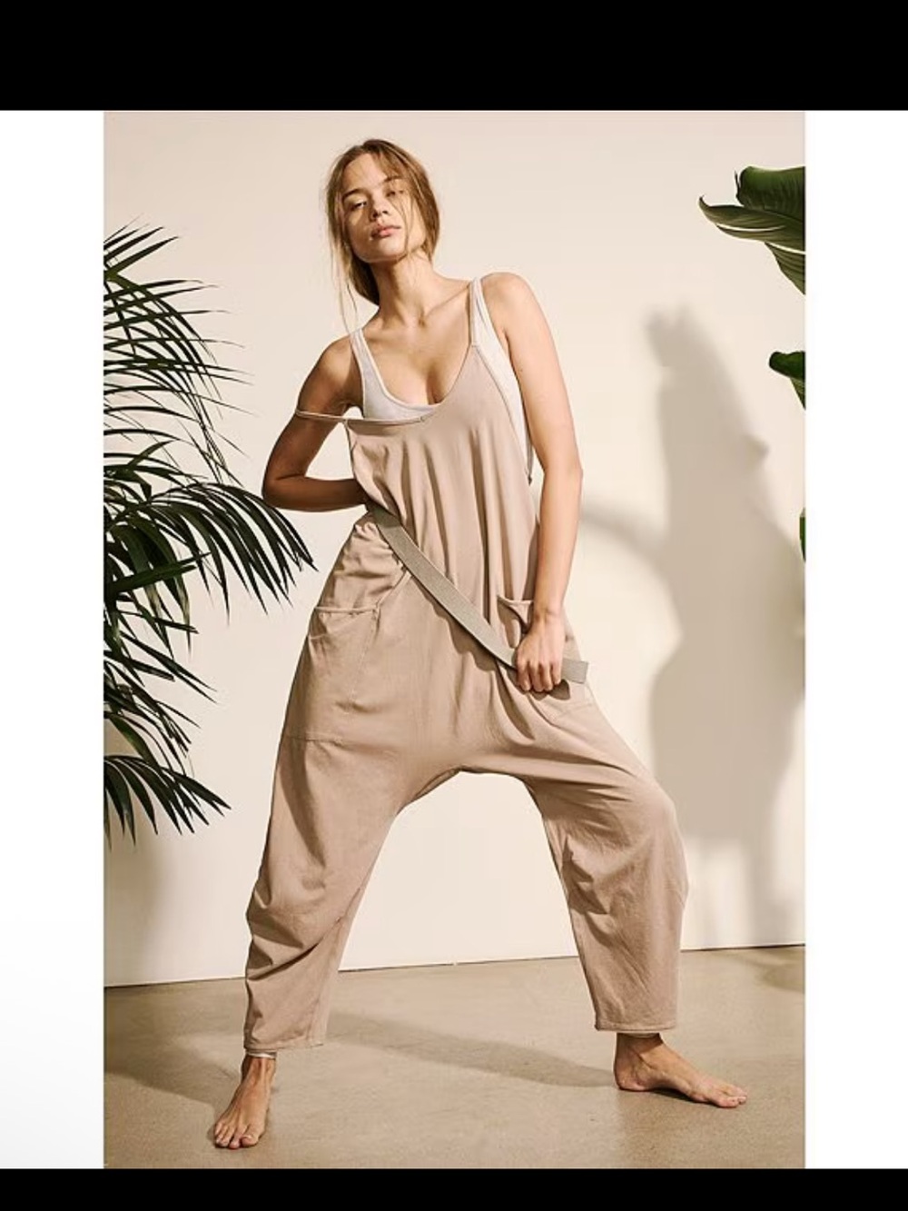 Free people hot shot onesie mocha latte size small
